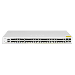 Cisco CBS350-48P-4G-EU tinklo jungiklis valdomas Gigabit Ethernet L2/L3 (10/100/1000), sidabrinis