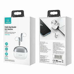 TWS 5.1 XH serijos mėlynos Bluetooth ausinės su dviem mikrofonais