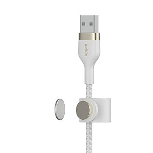 Belkin CAA010bt1MWH BOOST CHARGE™ USB-A для силикона LTG 1 м, белый