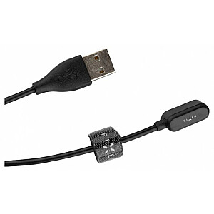 Fiksuotas USB įkroviklis, skirtas Huawei/Honor Band 6, juodas