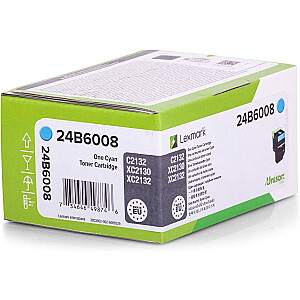 Тонер-картридж Lexmark 24B6008 1 шт. Оригинальный Голубой