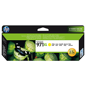 HP 971XL didelio našumo originali rašalo kasetė, geltona