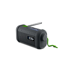 Muse Portable Solar Radio with Crank & Flashlight Muse