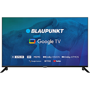 Телевизор 43" Blaupunkt 43UBG6000S 4K Ultra HD LED, GoogleTV, Dolby Atmos, WiFi 2,4-5ГГц, BT, черный