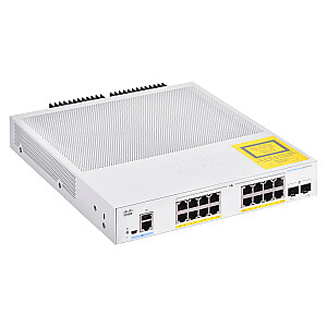 Сетевой коммутатор Cisco CBS250-16P-2G-EU Управляемый Gigabit Ethernet L2/L3 (10/100/1000), серебристый