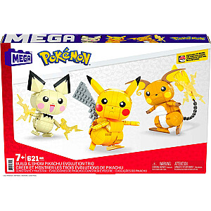 MEGA CONSTRUX Pokemon Pikachu Trio rinkinys, 3 pakuotės GYH06/4