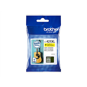 Brother LC421XLY Ink Cartridge, Yellow | Brother