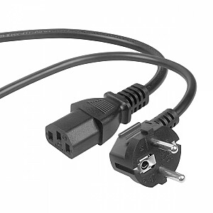 IEC C13 VDE maitinimo kabelis 1,8 m ilgio