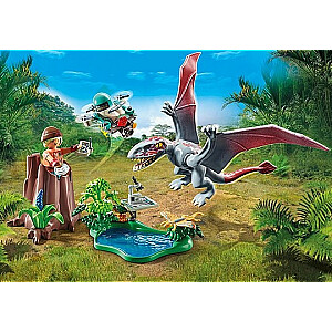 Dino figūrėlių rinkinys 71525 Dimorphodon dinozaurų tyrimų stotis