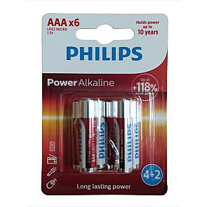 Philips Power Alkaline LR03P6BP/10