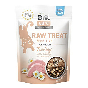 BRIT Care Raw Treat Sensitive kalakutiena – skanėstas katėms – 40 g