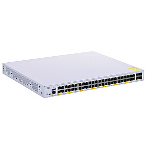 Cisco CBS350-48P-4X-EU tinklo jungiklis valdomas Gigabit Ethernet L2/L3 (10/100/1000), sidabrinis