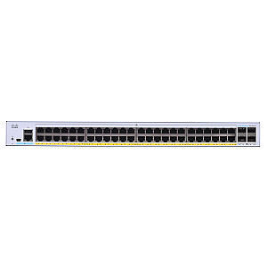 Сетевой коммутатор Cisco CBS350-48P-4X-EU Управляемый Gigabit Ethernet L2/L3 (10/100/1000), серебристый