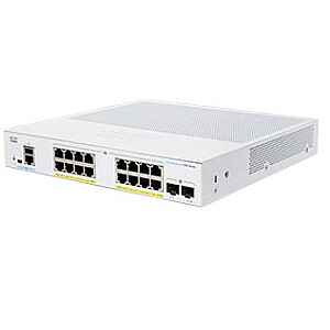 Сетевой коммутатор Cisco CBS350-16P-2G-EU Управляемый Gigabit Ethernet L2/L3 (10/100/1000), серебристый