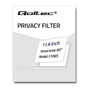 Qoltec 51065 29,5 cm (11,6 colio) ekrano privatumo filtrai
