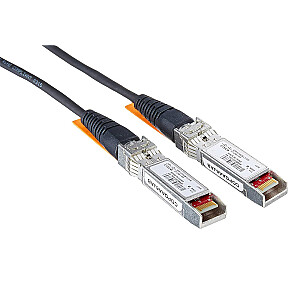 „Cisco 10G Direct Attach Twinax SFP+“ kabelis, pasyvus, 30AWG kabelio mazgas, 3m, oranžinis, 5 metų standartinė garantija (SFP-H10GB-CU3M=)
