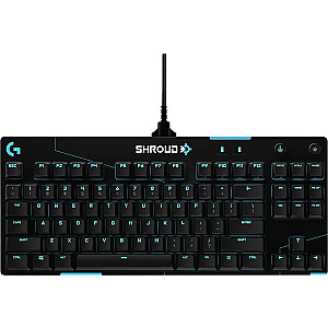 „Logitech G PRO X Shroud“ klaviatūra, juoda