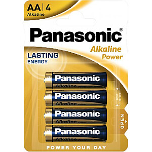 Panasonic LR03-4BB Alkaline Power AAA (LR03) BLISTERA IEPAKOJUMĀ 4GB.