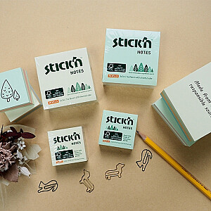 Клейкие листы StickN 21890 FSC 76х76мм, 400 листов, пастельные тона