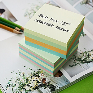 Клейкие листы StickN 21890 FSC 76х76мм, 400 листов, пастельные тона
