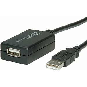 USB vertė USB-A laidas – 12 m, juodas (12.99.1110)