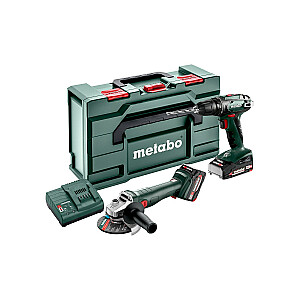 КОМПЛЕКТ METABO 18V 2.4.3 (BS18+W18) 1x4,0Ah, 1x2,0Ah METABOX