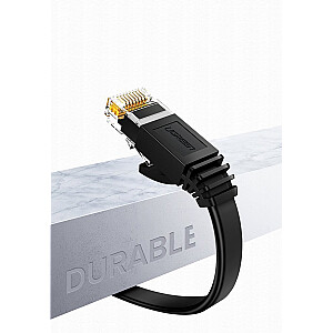 Ugreen kabelis interneto tinklo kabelis Ethernet patchcord RJ45 Cat 6 UTP 1000Mbps 20m juodas (20166)