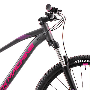 Moteriška kalnų dviratis Rock Machine Catherine 10-29 Pilkas/rožinis (Rato dydis: 29 Rėmo dydis: XS)