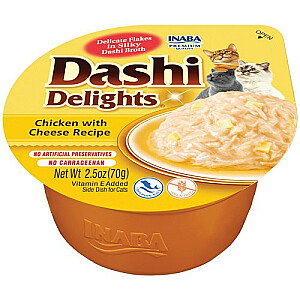 INBA Dashi Delights Vištiena su sūriu sultinyje - skanėstas katėms - 70g