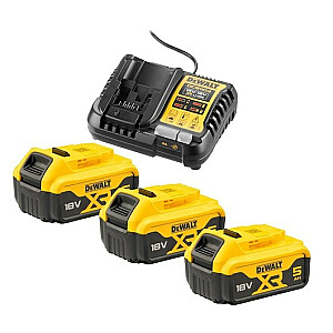 Įkroviklis DEWALT DCB1104 +3x5,0 Ah DCB1104P3