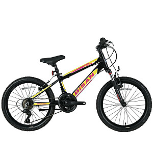 Vaikiškas dviratis Bisan 20 KDX2600  Juoda/geltona/rožinė   (PR10010392)