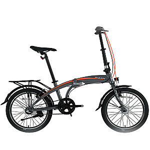 Sulankstomas dviratis Bisan 20 FX3500 NX3 (PR10010408) pilka/oranžinė