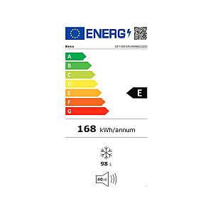 BEKO Freezer box CF100EWN, Energy class E, 98L, Width 54.5 cm, Height 84.5 cm, White