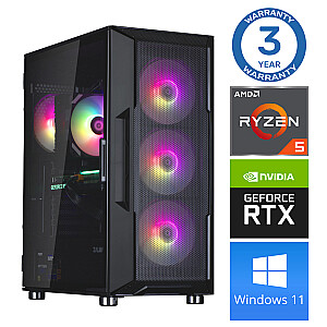 INTOP Ryzen 5 5500 16GB 1TB SSD M.2 NVME+2TB RTX3060 12GB WIN11Pro