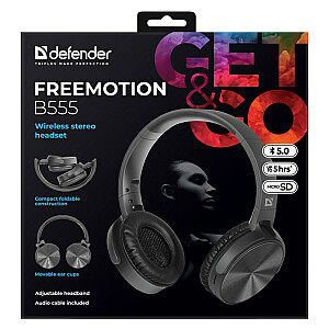 „Freemotion B555“ belaidės ausinės, juodos