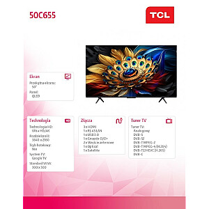 50-дюймовый светодиодный телевизор 50C655