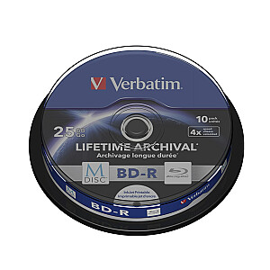 BD-R Verbatim M-DISC Print c.10 шт.