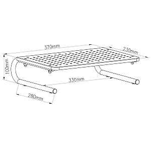 Maclean MC-948 monitoriaus / nešiojamojo kompiuterio stovas 13-32"