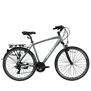 Велосипед туристический Bisan 28 TRX8100 City (PR10010427) серый/зеленый (Размер колес: 28 Размер рамы: L)