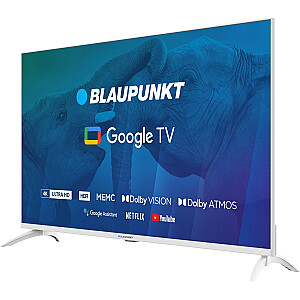 Телевизор 43" Blaupunkt 43UBG6010S 4K Ultra HD LED, GoogleTV, Dolby Atmos, WiFi 2,4-5ГГц, BT, белый