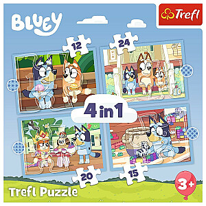 Dėlionė 4in1 Bluey and the world