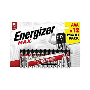 Energizer Max AAA, 12 vnt.