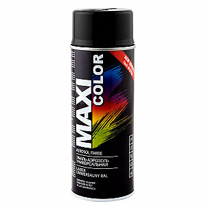 Аэрозольная краска Maxi Color RAL9005 400мл черная глянцевая