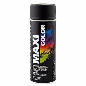 Аэрозольная краска Maxi Color RAL9005 400мл черная матовая