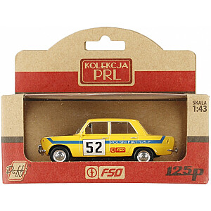 PRL Fiat 126p Ralio automobilis, geltonas