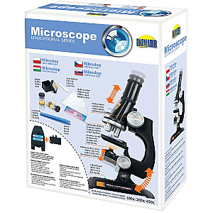 Mikroskopas 100, 200, 450 x