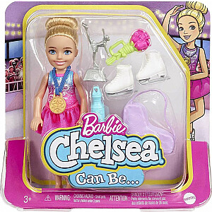 Barbie Chelsea lėlė: galite tapti dailiuoju čiuožėju