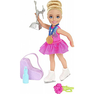 Barbie Chelsea lėlė: galite tapti dailiuoju čiuožėju