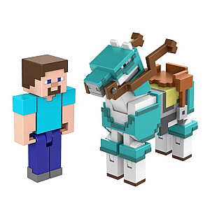 Minecraft Steve ir arklio figūrėlė