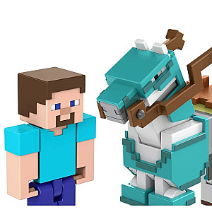 Minecraft Steve ir arklio figūrėlė